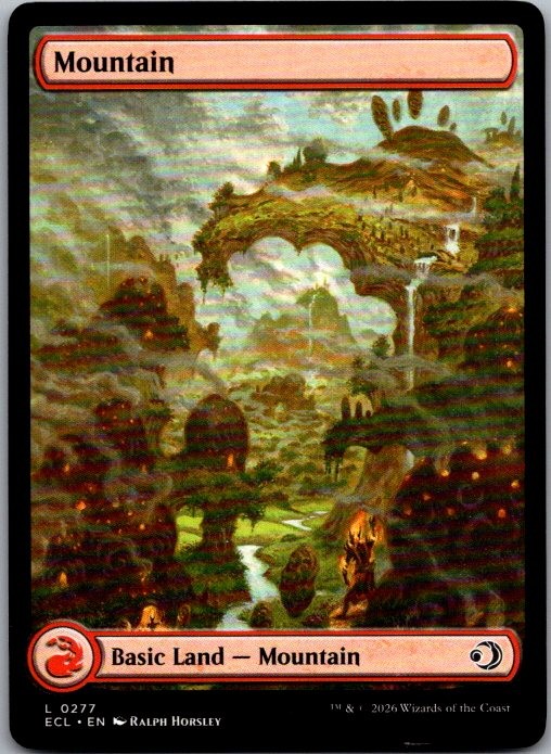 Mountain (0277) 277 Land Lorwyn Eclipsed Magic: The Gathering Near Mint