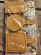 Kirkland Mini Serving Trays World Market Bamboo Charcuterie NIB MINI 4"