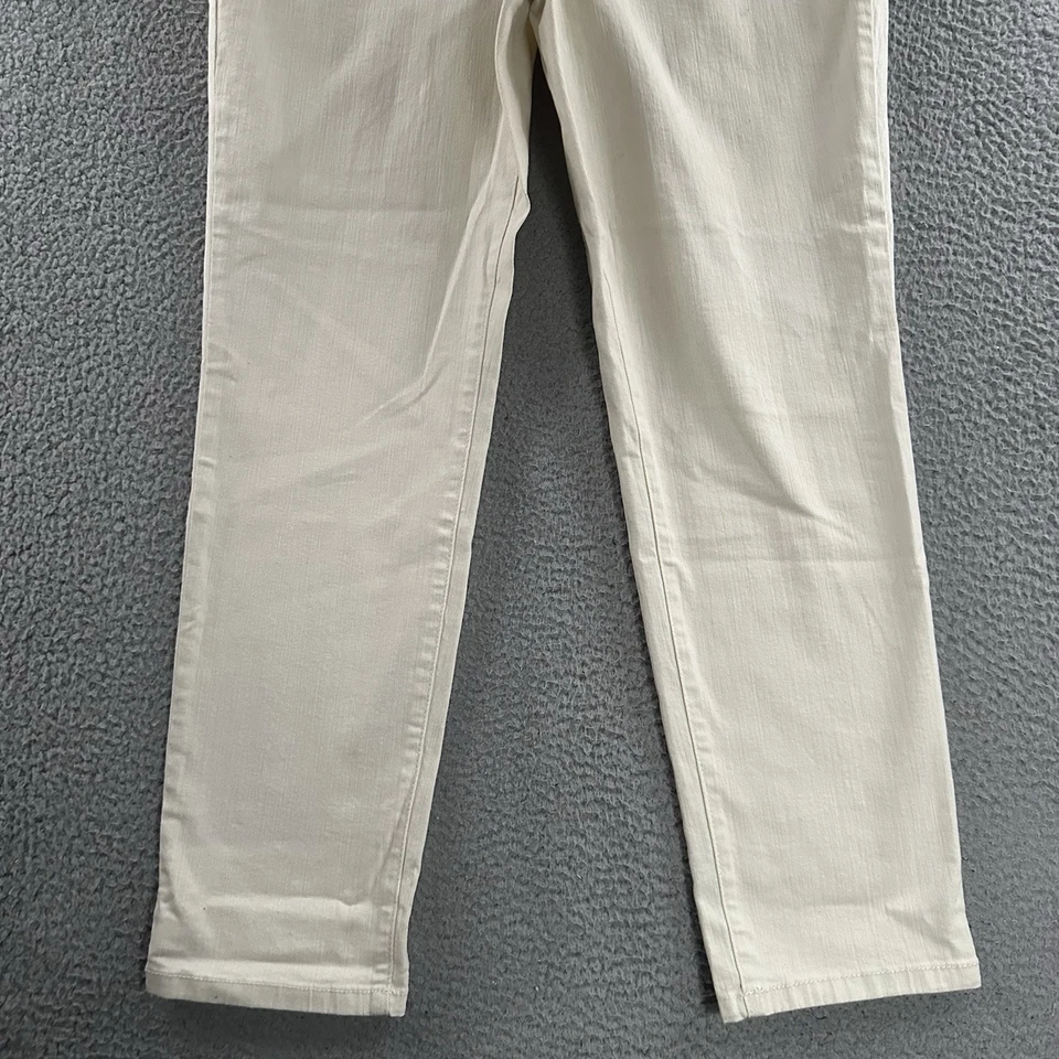 Pantalones de mezclilla para mujer Style & Co vintage perlados talla 14P pierna ajustada elástica mezcla de algodón Foto 4 de 4