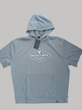 Under Armour Project Rock Hoodie Heavyweight Short Sleeve Hoodie Sz M / L 85