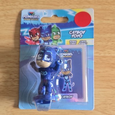 PJ Masks Power Heroes Catboy YoYo Blue Plastic Figure Carded w/ Bonus Card