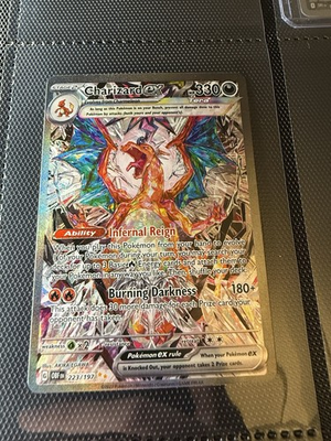 #ad Pokemon TCG Charizard EX Holo Obsidian Flames Full Art 223 197 SIR $72.50