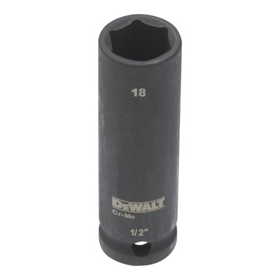 DEWALT Steckschlüssel Lang 18mm 1/2 schlagfest