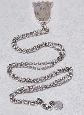 Gucci Ghost Pendant Necklace Silver Ag 925 Pink | eBay