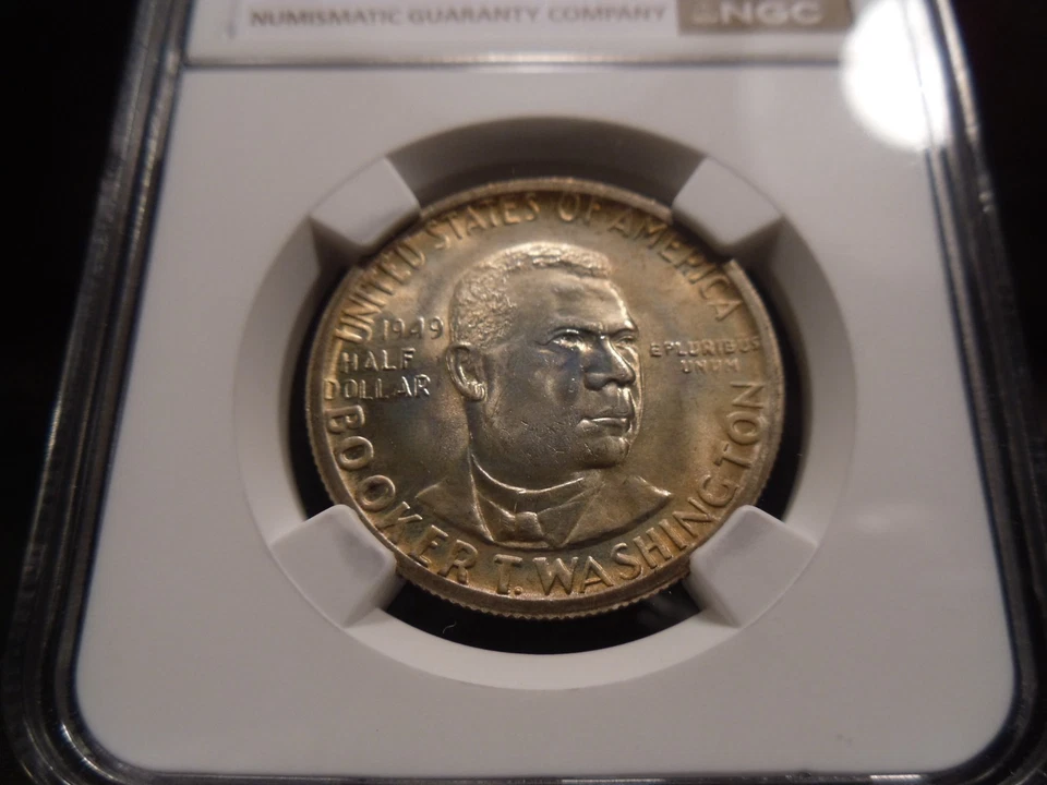 1949 MS67 Booker T Washington Silver Commemorative NGC Certified Superb Gem - Image 2 of 4