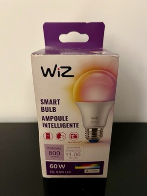 WiZ Smart BulbColor A19 800 Lumens 60W Eq Wi-Fi BLE Matter 8.8W Multicolor X2
