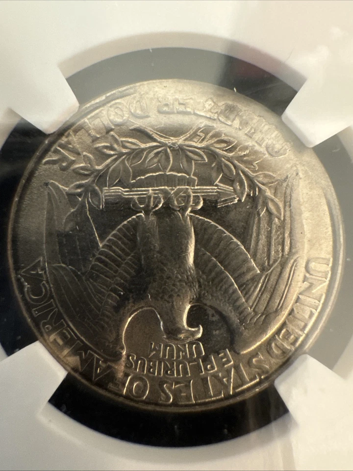 1996-P 25c NGC  Mint Error Uncirculated RAILROAD RIM -  Don’t Thread On Me Label - Image 4 of 4