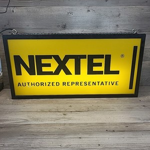 VTG 13x25 Nextel Authorized Representative Light Up Sign *NO BULBS*