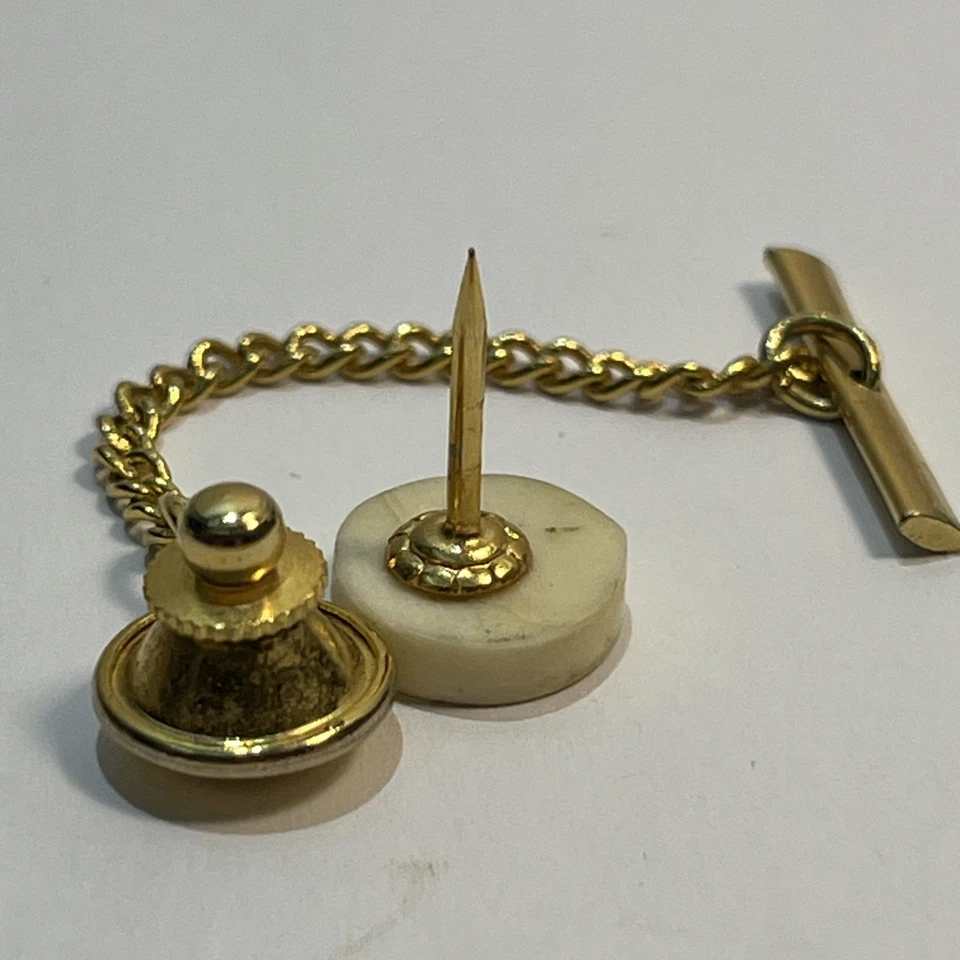 Corbata vintage para hombre con corbata de barco, pasador de corbata de imitación  Foto 3 de 4