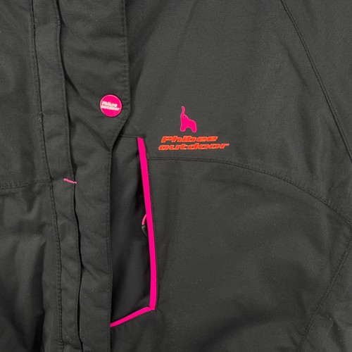 Phibee Skiwear Kids Outdoor Youth Snow Jacket M Black Insulated Waterproof - Picture 9 of 19