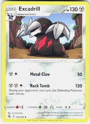 Excadrill 183/264 Fusion Strike Uncommon Pokemon Card