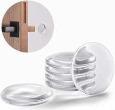 Strongest Door Stoppers for Wall, LveSunny 6Pcs of 2" Knob Large, Clear 