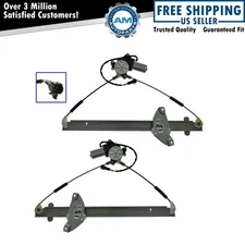 Front Power Window Regulators w/ Motors LH & RH Pair Set for 96-97 Rav4 4 Dr