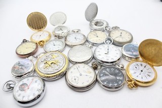 Lote de 1 kg de relojes de bolsillo vintage y posteriores surtidos SIN PROBAR