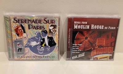 Two French Music CDs - ''Music From Moulin Rouge de Paris'' & ''Serenade sur Paris''