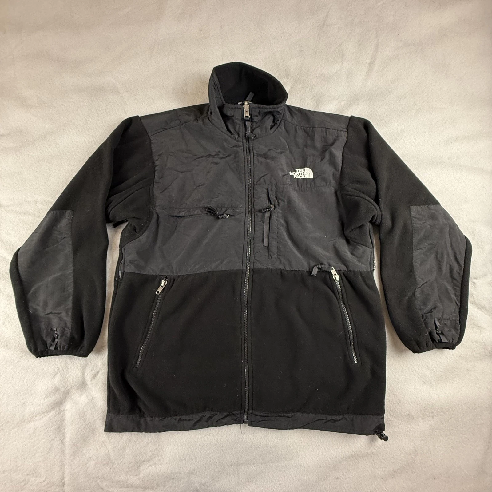 The North Face Jacket Mens Medium Black Fleece Full Zip Outdoor Hiking Lined