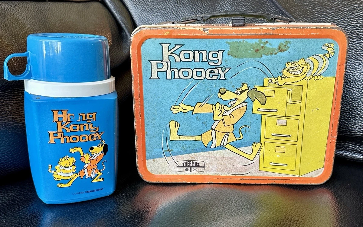 VINTAGE 1975 HANNA-BARBERA HONG KONG PHOOEY CARTOON METAL LUNCHBOX
