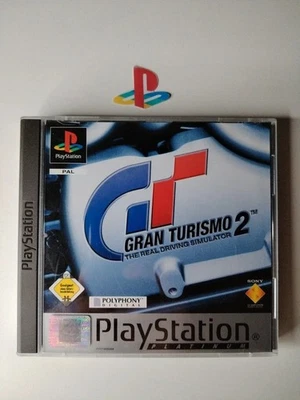 🇩🇪 Gran Turismo 2 Platinum PS1 PAL DE Complet en boîte - Photo 1/4