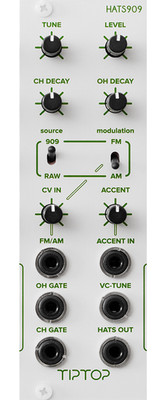TIPTOP AUDIO HATS909 WHITE : NEW : [DETROIT MODULAR]
