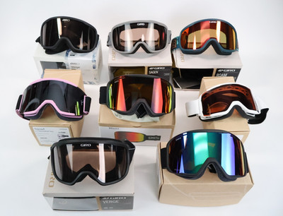 Lot of 8 Ski Snowboard Goggles Mixed Condition Smith / Giro READ