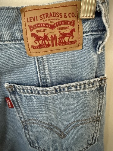 Levi Strauss Levis Denim A Line Skirt Blue Size 24 Y2K 89s 90s Western - Picture 3 of 10