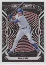 2021 Panini Chronicles Obsidian Electric Etch Red 14/25 Sam Huff #16 e8i