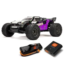 ARRMA 1/10 VORTEKS 2WD RTR Brushed Stadium RC Truck w Battery & Charger Purple