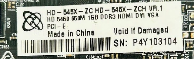 1GB XFX Radeon HD 5450 650M VR.1 DDR3 PCI-E DVI HDMI Low Profile Graphics Card - Image 2 of 4