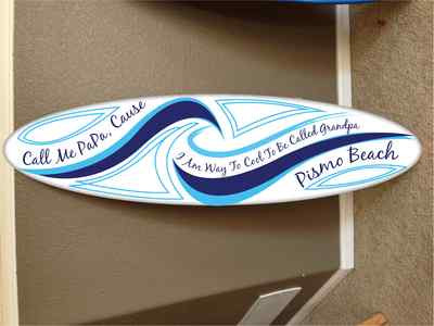 wall hanging surf board surfboard decor hawaiian beach surfing beach ...