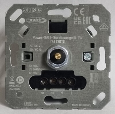 Jung 1741 DSTE Power-DALI-Drehsteuergerät UP TW 1741DSTE + Abdeckung