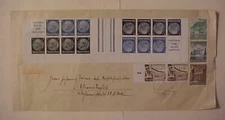 GERMAN 1941 BOOKLET PANE TETE BECH 14 STAMPS & 2 LABELS #MHB46 cat.160E($228.00)