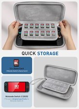 Mumba Carrying Case for Nintendo Switch 2, Slim Version Travel Case Carry Bag