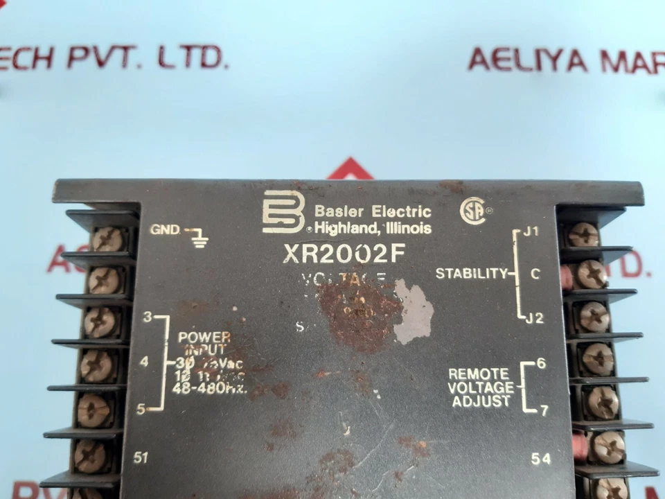 Basler Xr2002f Voltage Regulator 110vac 48-480hz - Image 3 of 4