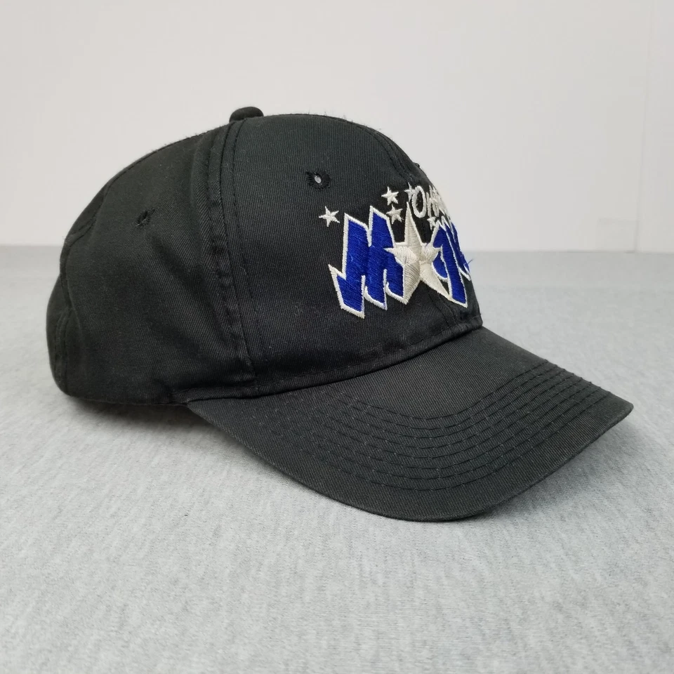 Boné vintage Orlando Magic Hat Snap Back Stars Black Script NBA Youngan melhor ajuste - Imagem 4 de 4