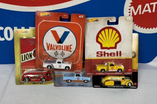 Hot Wheels Premium Pop Culture Vintage Fuel & Oil Set - Silverado, Studebaker