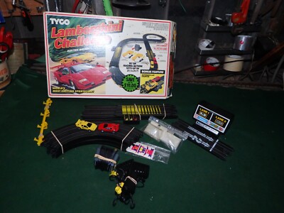 Tyco Lamborghini Challenge Slot Cars Complete Set | eBay