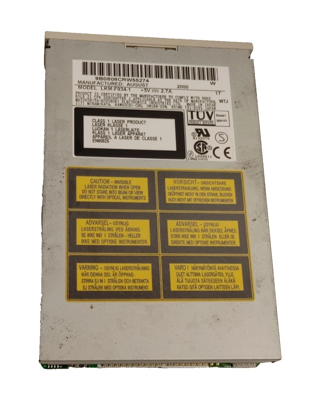 Las unidades Panasonic 3 1/2 en unidades de disquete