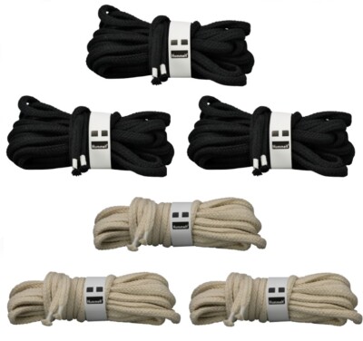 Hummelt  SilverLine-Rope Baumwollseil Baumwollkordel (H) 3er-Set 8mm 5m Takling