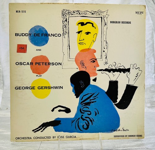 LP: Buddy De Franco / Oscar Peterson, Theaterstück George Gershwin, Norgran, Mono, 1955