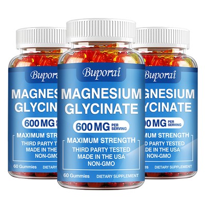 Magnesium Glycinate 600mg - Improved Sleep, Calm, Relief Stress, Leg Cramp