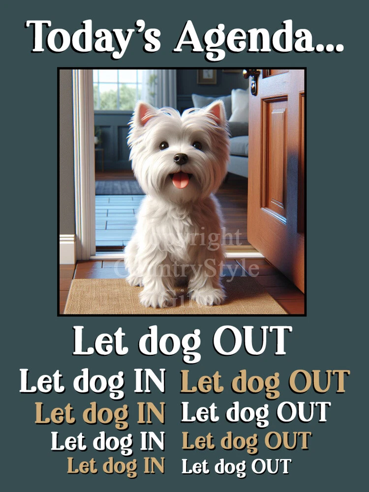 Westie Dog Funny Flexible Fridge Magnet West Highland White Terrier Gift