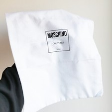 Dustbag dust sacca anti polvere bianca MOSCHINO scarpe borsa tessuto vintage bag