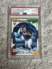 PSA 10 BASEBALL CARD 2023 TOPPS X BOB ROSS PAINT SPLATTER VAUGHN GRISSOM POP 1