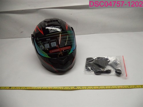 ORZ Full Face Motorcycle Helmet Black 