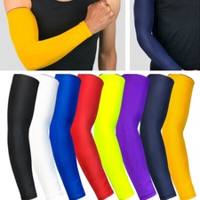 One Pair Men s Arm Sleeve Supports Basketball Running Sports Protection Gear