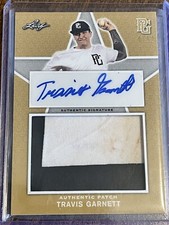 TRAVIS GARNETT 2020 Leaf Perfect Game JERSEY PATCH AUTOGRAPH #4/12 William Mary