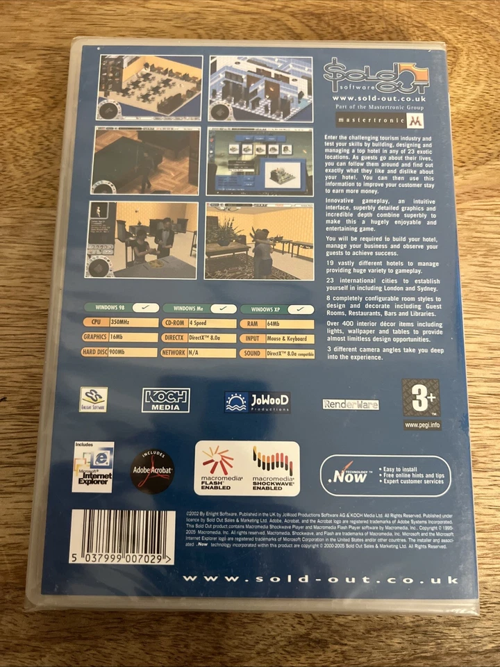 Hotel Giant Video Game Pc Cd-ROM E-Everyone (Factory Sealed)  - Image 2 of 4