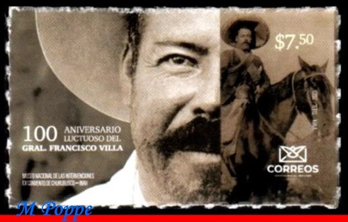 23-11 MEXICO 2023 GENERAL FRANCISCO VILLA, PANCHO VILLA, MEXICAN REVOLUTION, MNH