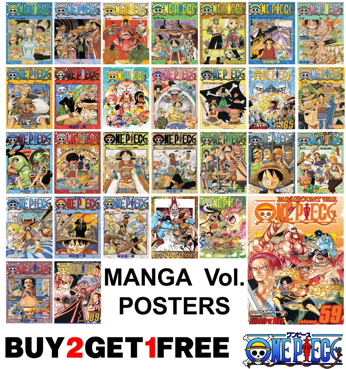 One Piece Manga Prix One Piece Story Arc Posters Manga Volumes Poster Art Print Wall Home Room Decor | eBay