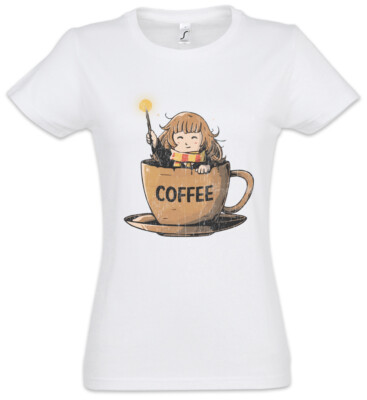 Cup Of Coffee Damen T-Shirt Hermine Harry Fun Caffeine Grünger Potter Geek Nerd
